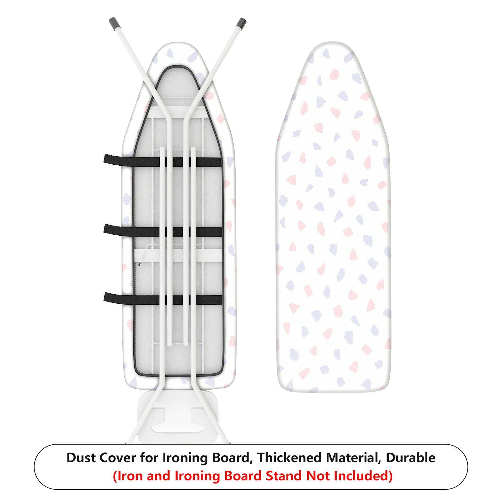 1-Piece Abstract Pattern White Dotted  Ironing Board Cover, Universal Size, Without Board