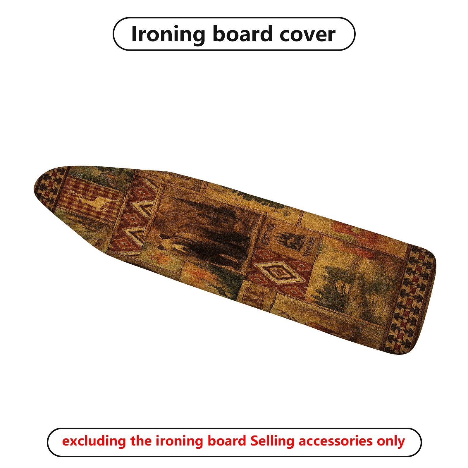 1-Piece Vintage Abstract Ethnic  Ironing Board Cover, Universal Size, Without Board
