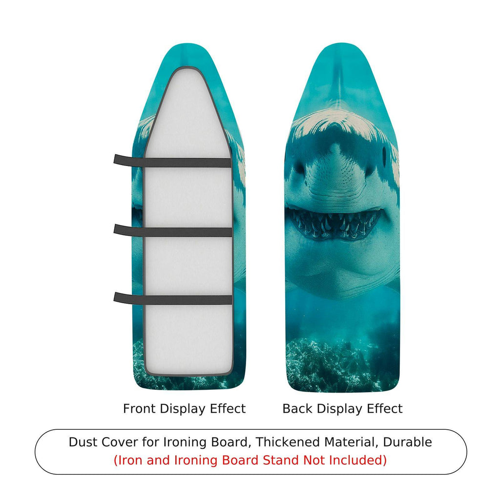 1-Piece Shark Ocean Blue  Ironing Board Cover, Universal Size, Without Board