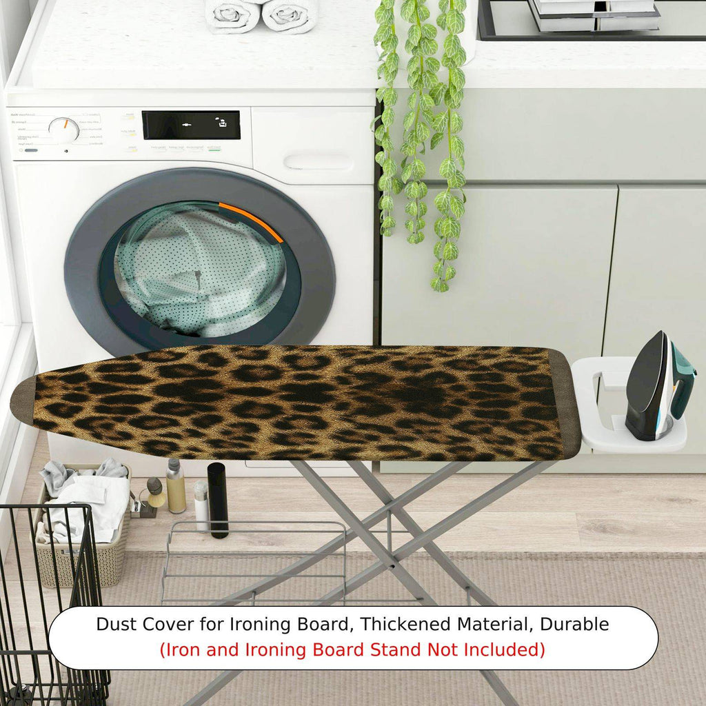 1-Piece Leopard Print Wild Animal Pattern Stylish  Ironing Board Cover, Universal Size, Without Board