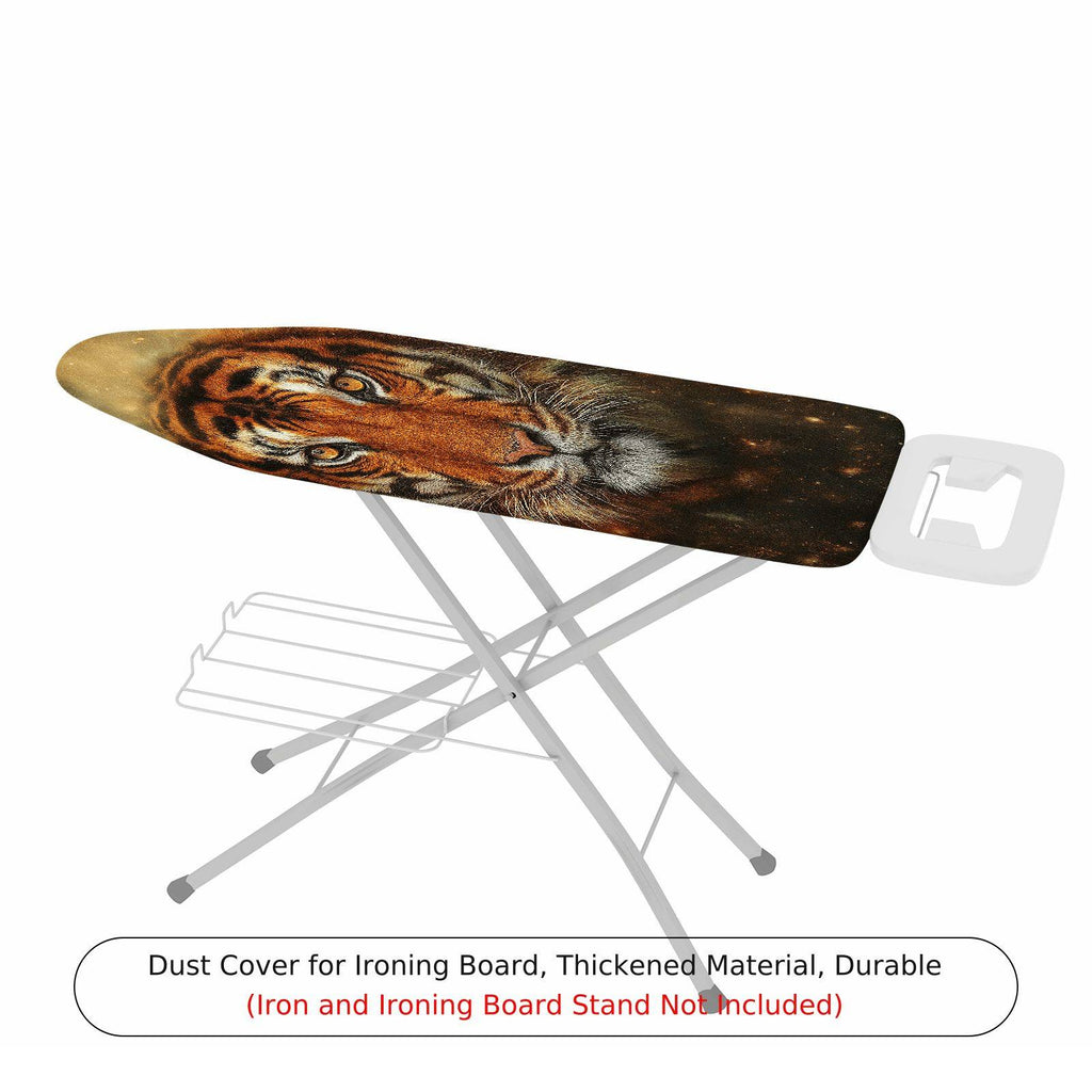 1-Piece Tiger Animal Print Art  Ironing Board Cover, Universal Size, Without Board