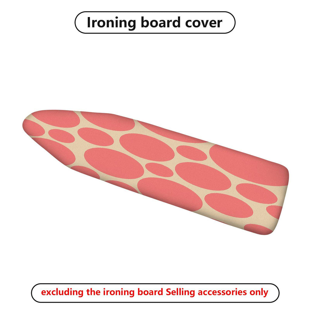 1-Piece Pink Polka Dots Pattern  Ironing Board Cover, Universal Size, Without Board