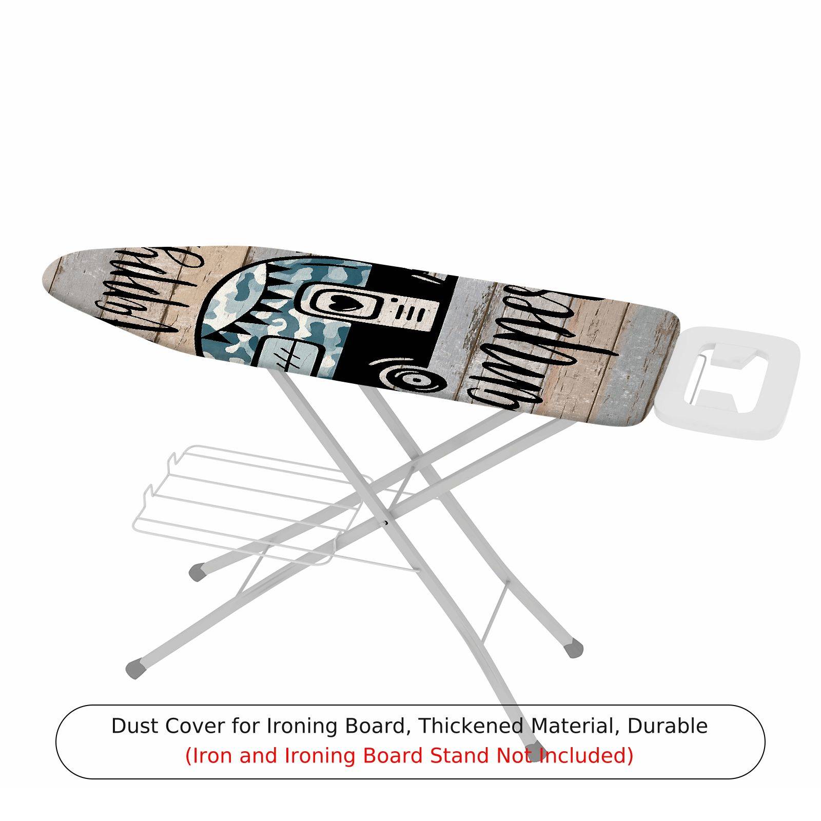 1-Piece Camper Retro Vintage  Ironing Board Cover, Universal Size, Without Board