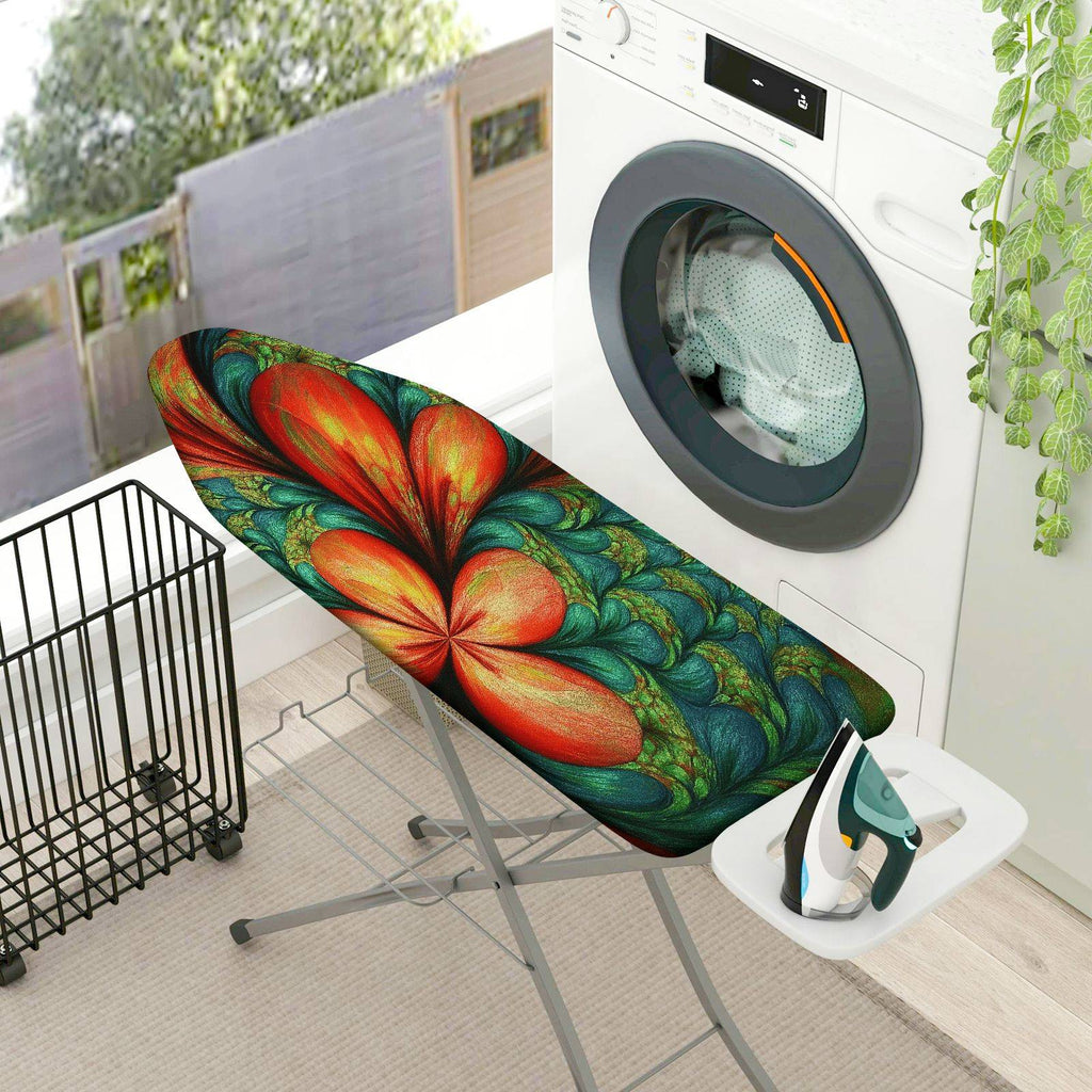 1-Piece Colorful Floral Pattern Abstract  Ironing Board Cover, Universal Size, Without Board