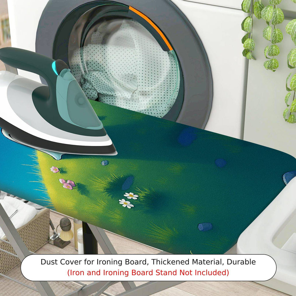 1-Piece Night Sky Ghost Animal  Ironing Board Cover, Universal Size, Without Board