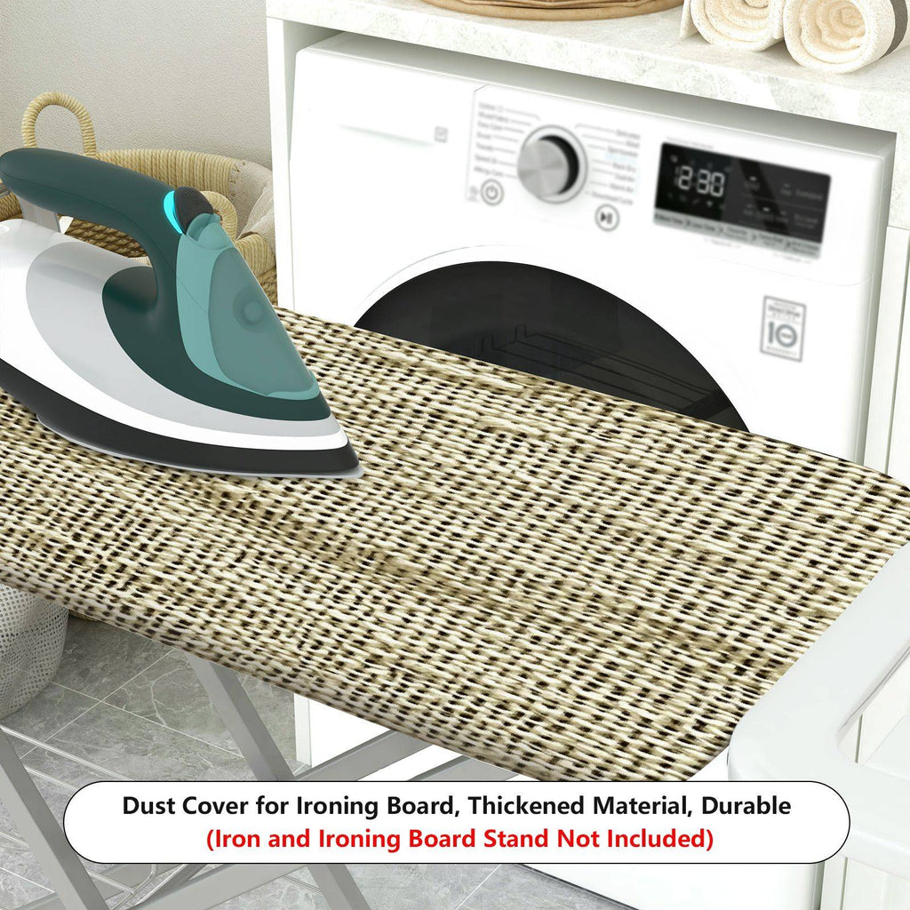 1-Piece Burlap Rustic Beige  Ironing Board Cover, Universal Size, Without Board