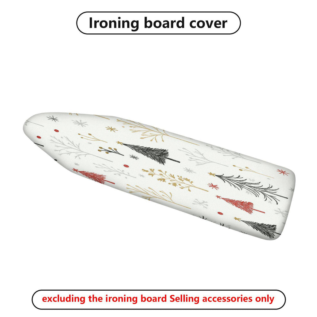 1-Piece Christmas Tree Snowflake Holiday  Ironing Board Cover, Universal Size, Without Board
