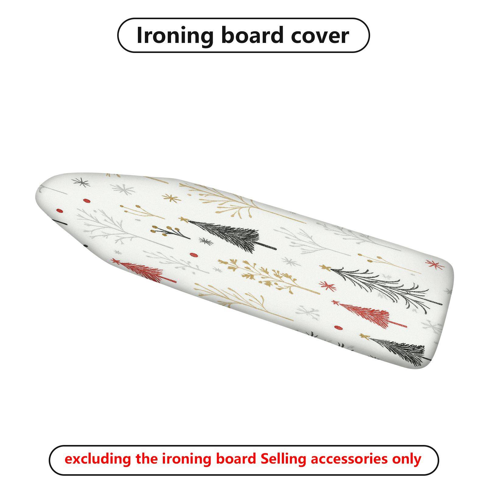 1-Piece Christmas Tree Snowflake Holiday  Ironing Board Cover, Universal Size, Without Board