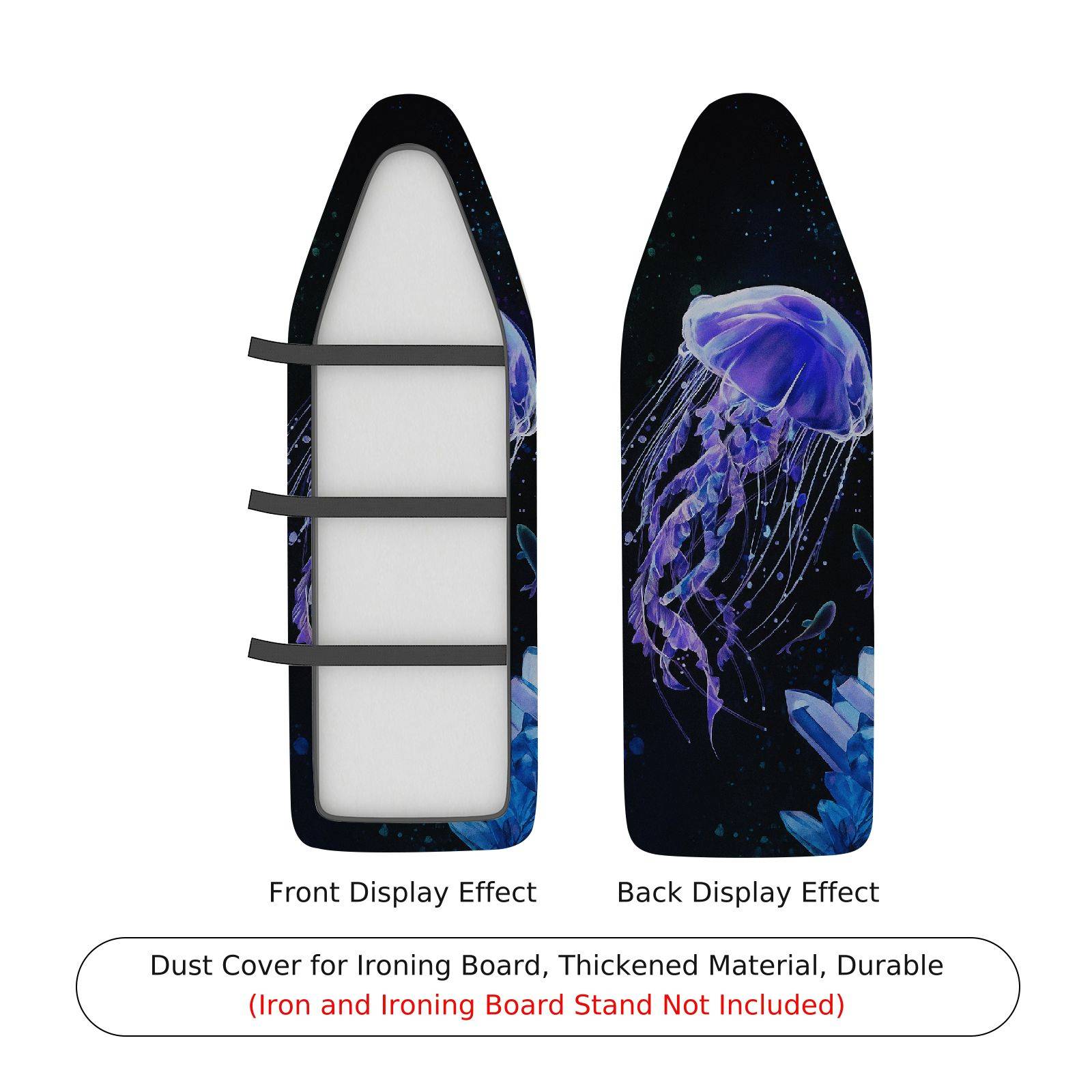 1-Piece Jellyfish Ocean Marine  Ironing Board Cover, Universal Size, Without Board