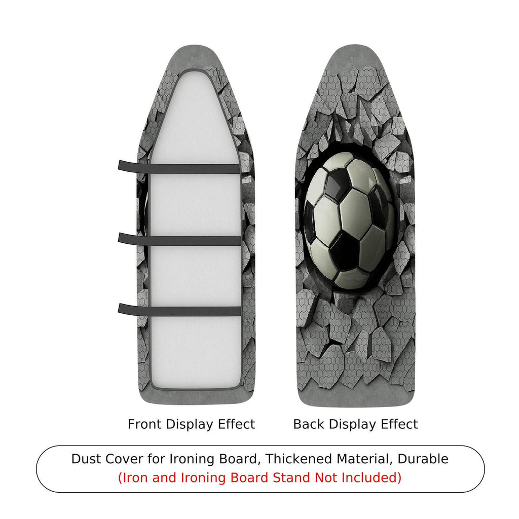 1-Piece Football Soccer Style Abstract  Ironing Board Cover, Universal Size, Without Board