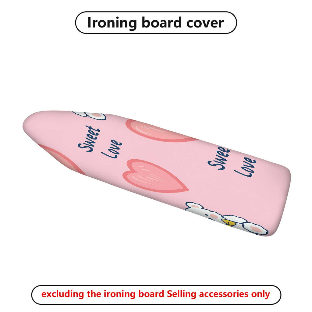 1-Piece Sweet Love Heart Pink  Ironing Board Cover, Universal Size, Without Board