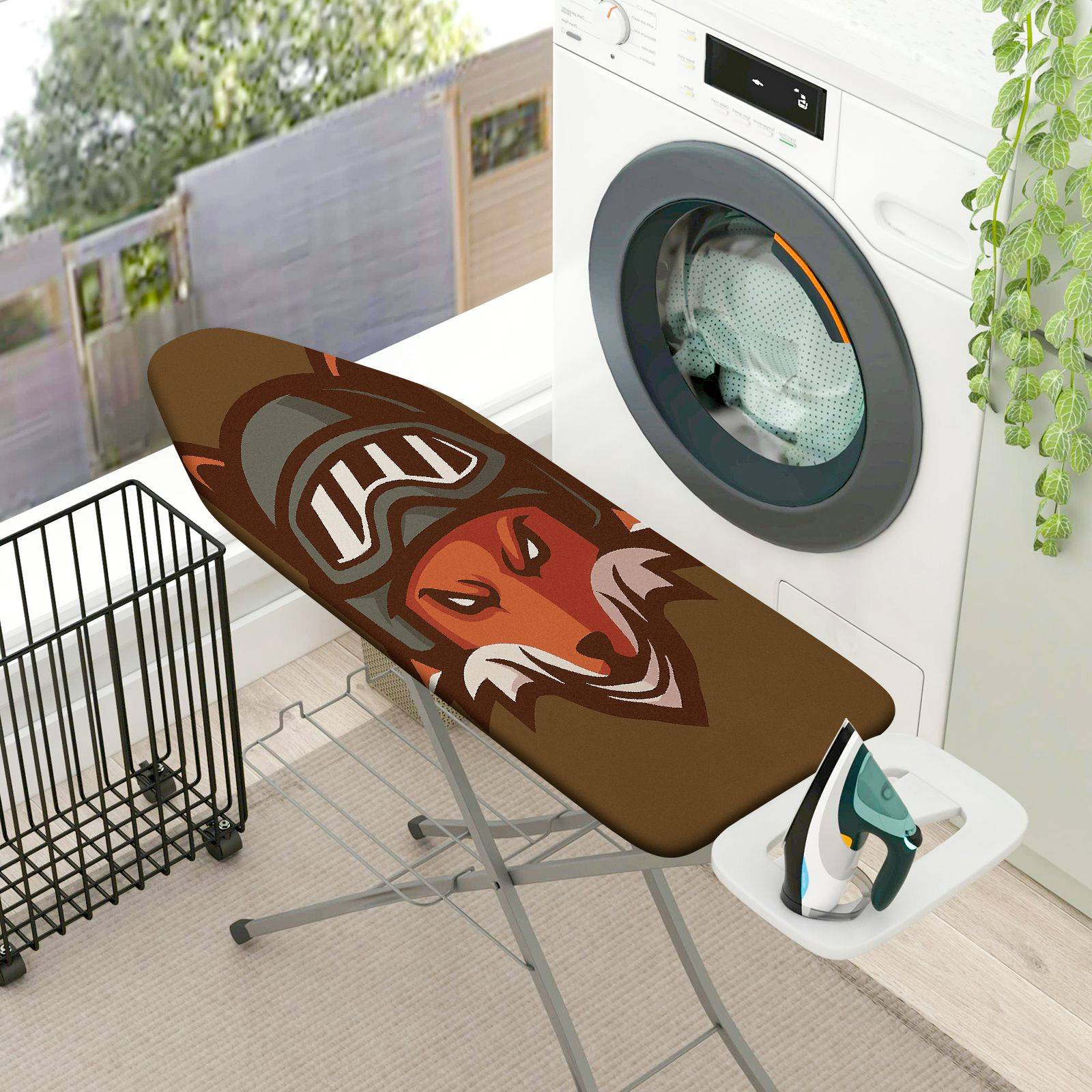 1-Piece Fox Animal  Ironing Board Cover, Universal Size, Without Board
