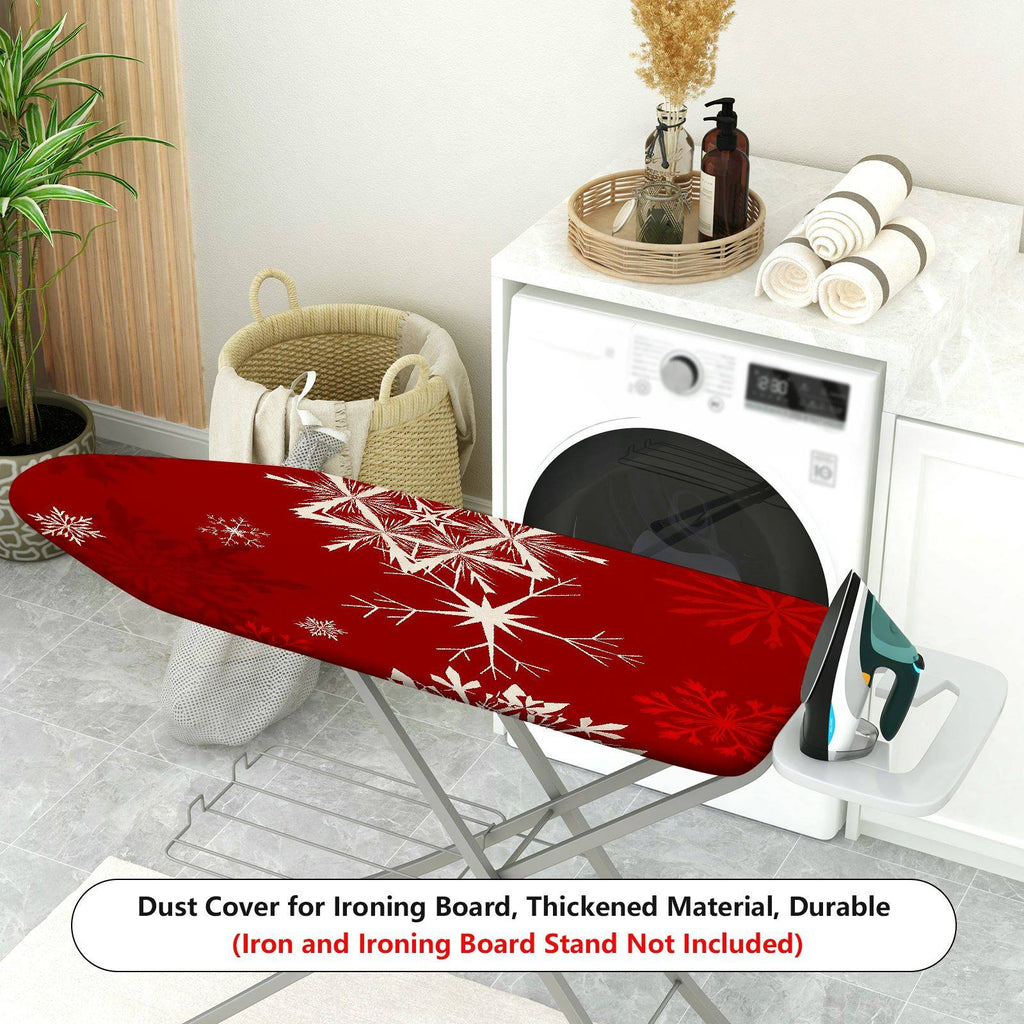 1-Piece Christmas Snowflake Red  Ironing Board Cover, Universal Size, Without Board