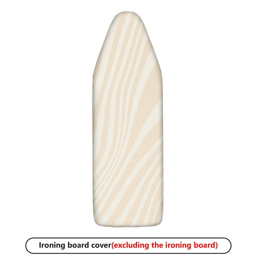 1-Piece Beige Stripe Pattern Classic Modern  Ironing Board Cover, Universal Size, Without Board