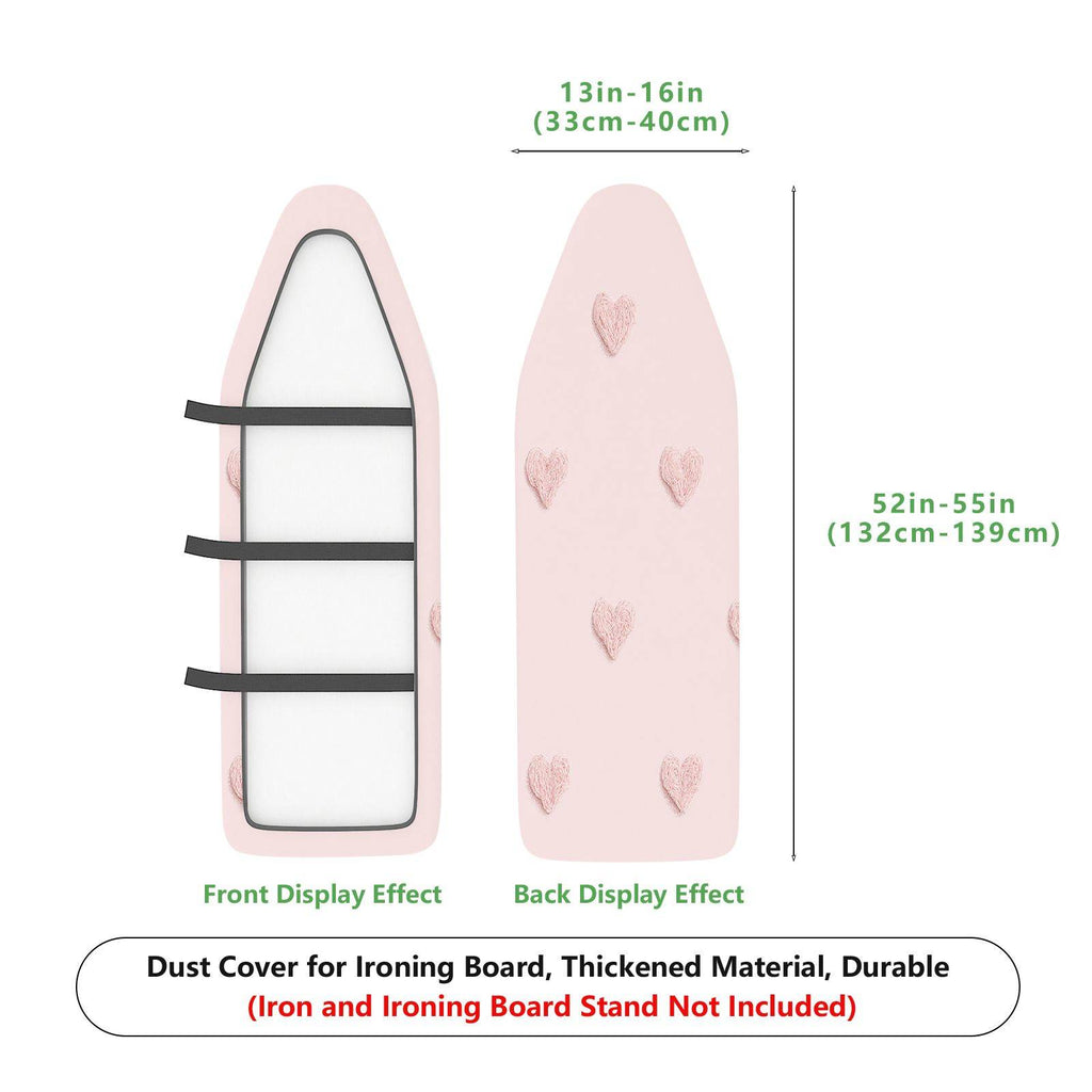 1-Piece Pink Heart Pattern Romantic Decorative  Ironing Board Cover, Universal Size, Without Board