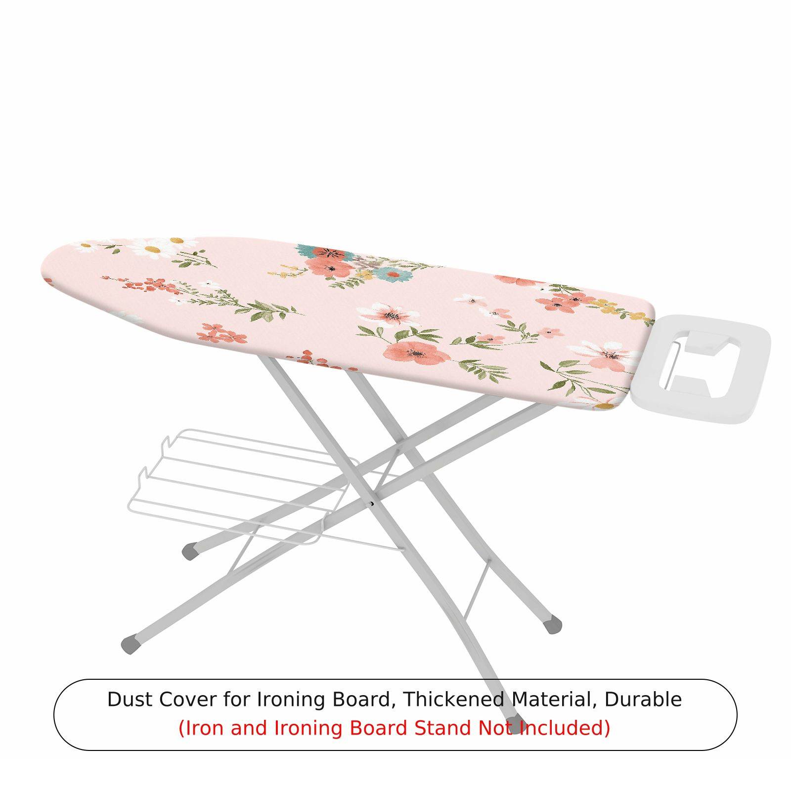 1-Piece Floral Pattern Pink Decorative  Ironing Board Cover, Universal Size, Without Board