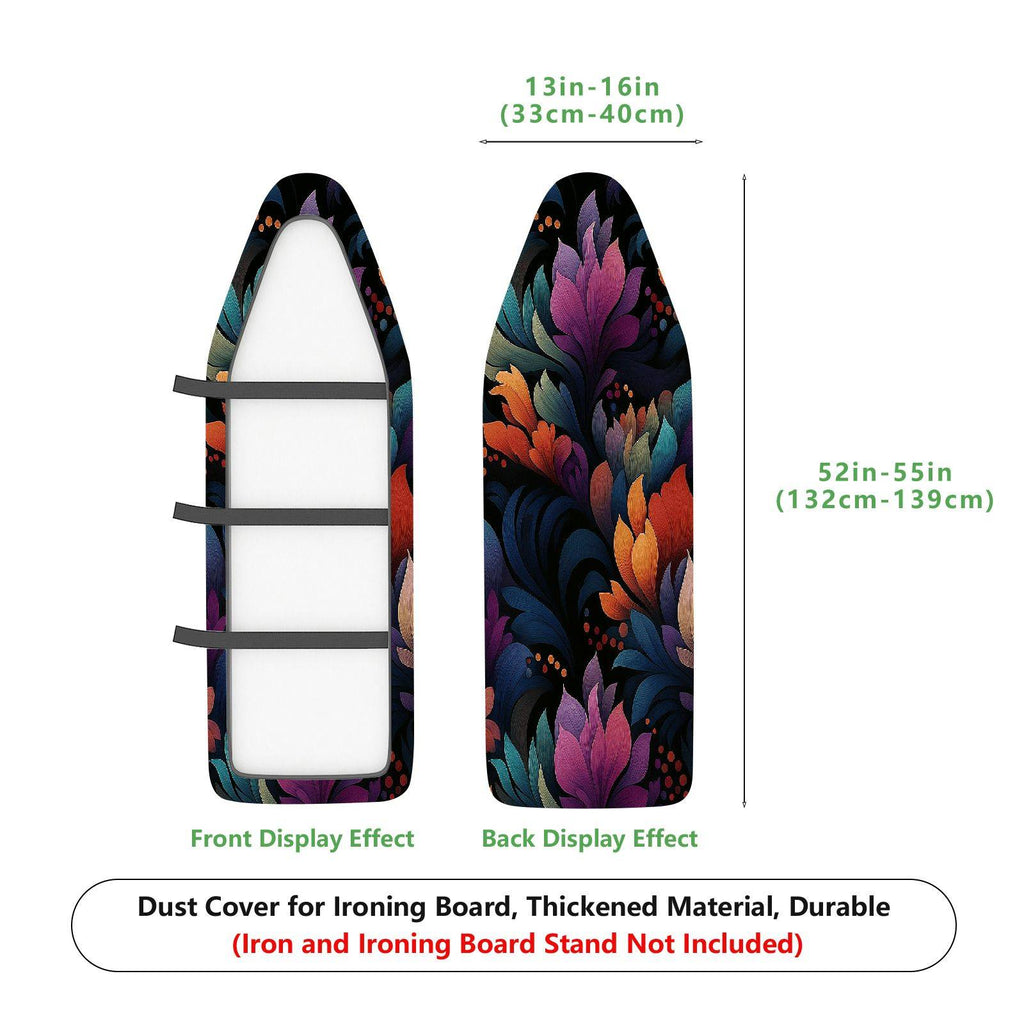 1-Piece Floral Abstract Colorful  Ironing Board Cover, Universal Size, Without Board