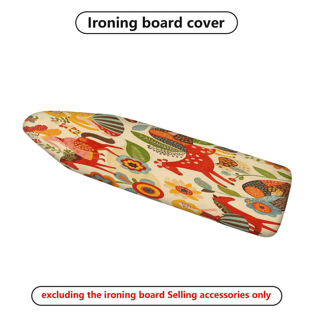 1-Piece Colorful Animal Floral Pattern  Ironing Board Cover, Universal Size, Without Board