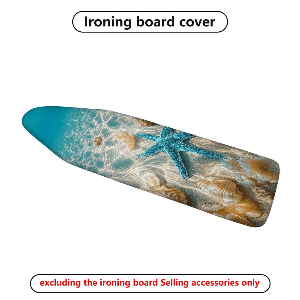 1-Piece Ocean Shell Starfish  Ironing Board Cover, Universal Size, Without Board