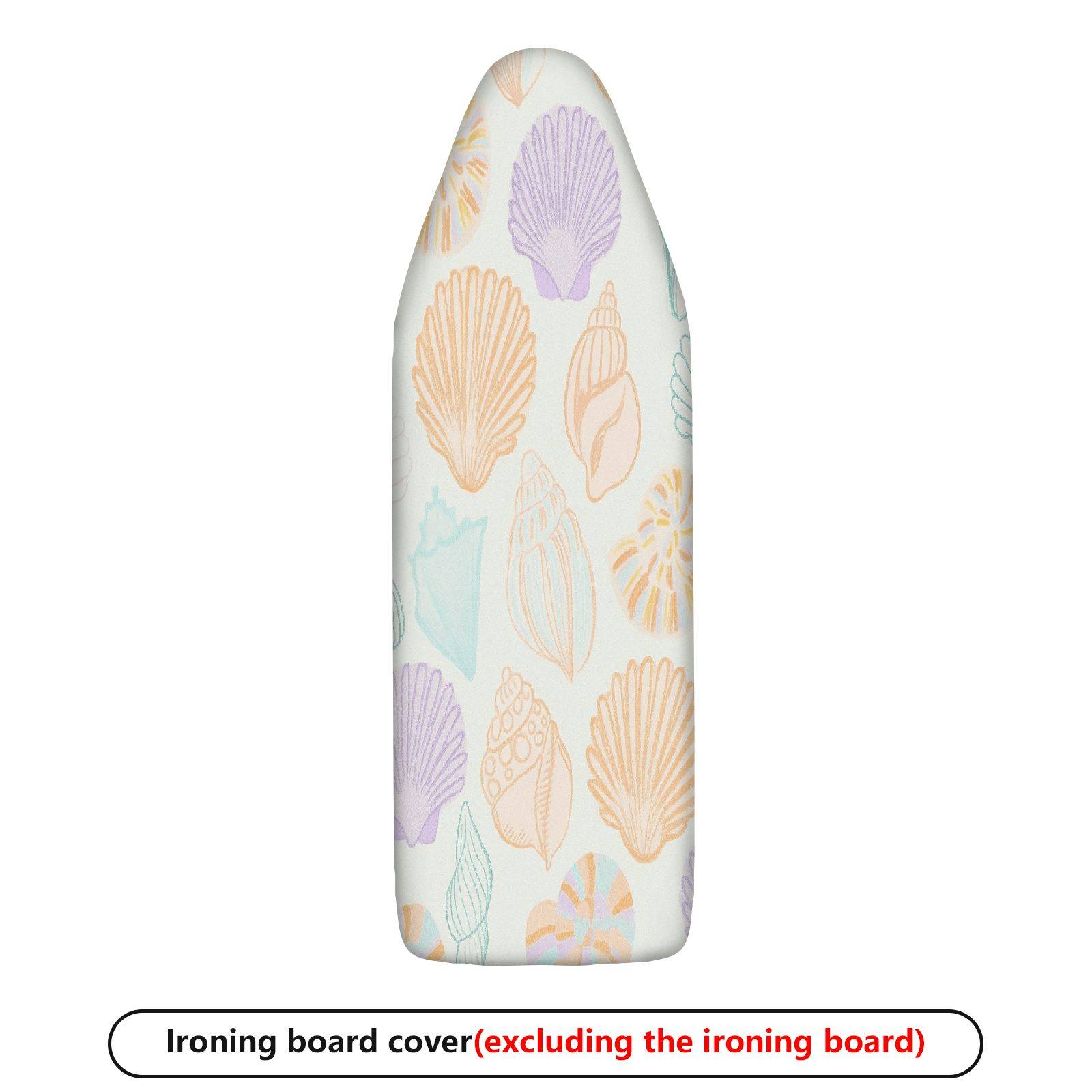 1-Piece Shell Ocean Nautical  Ironing Board Cover, Universal Size, Without Board