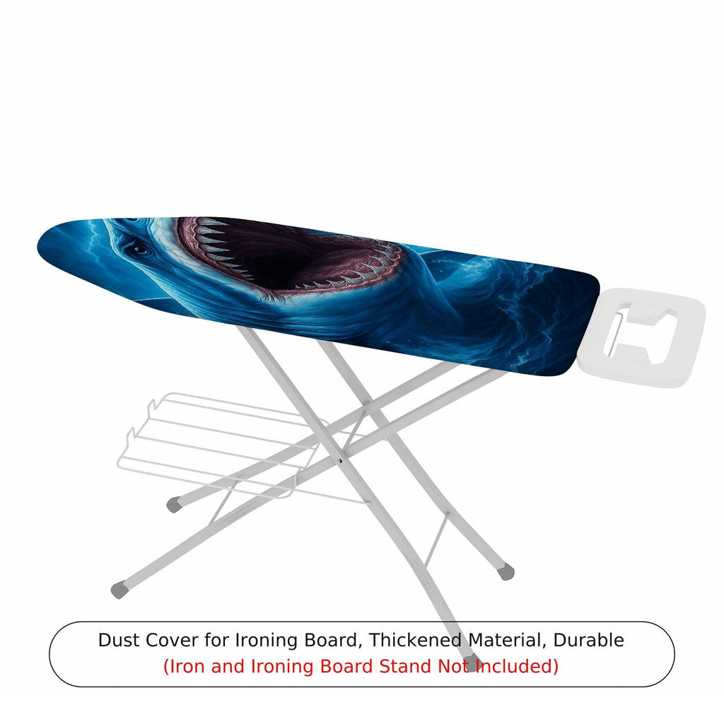 1-Piece Shark Ocean Art Cool  Ironing Board Cover, Universal Size, Without Board