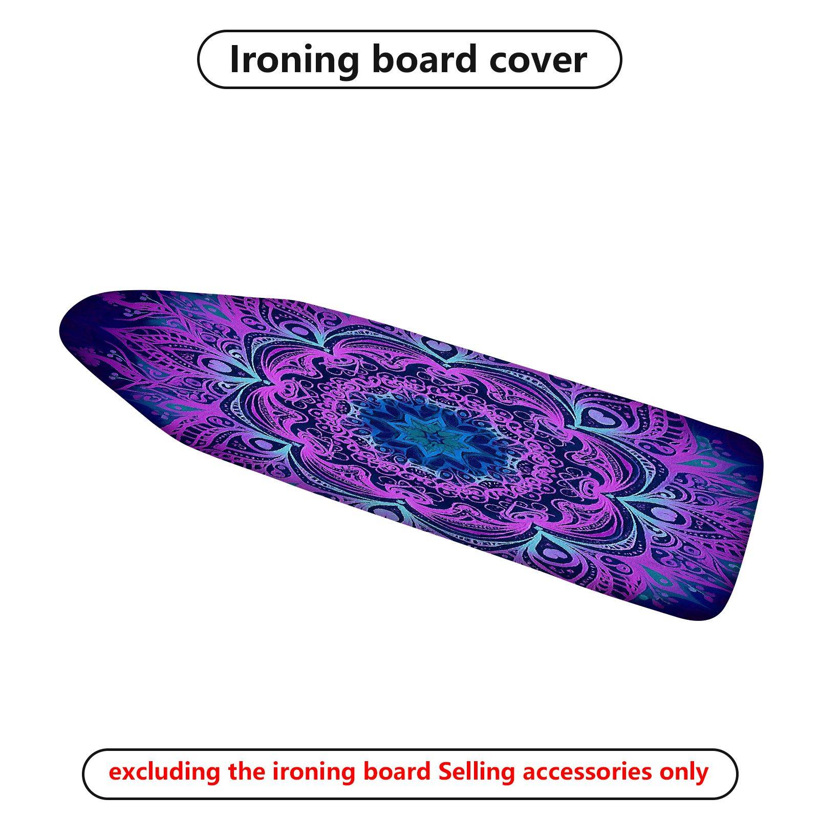 1-Piece Mandala Psychedelic Abstract  Ironing Board Cover, Universal Size, Without Board