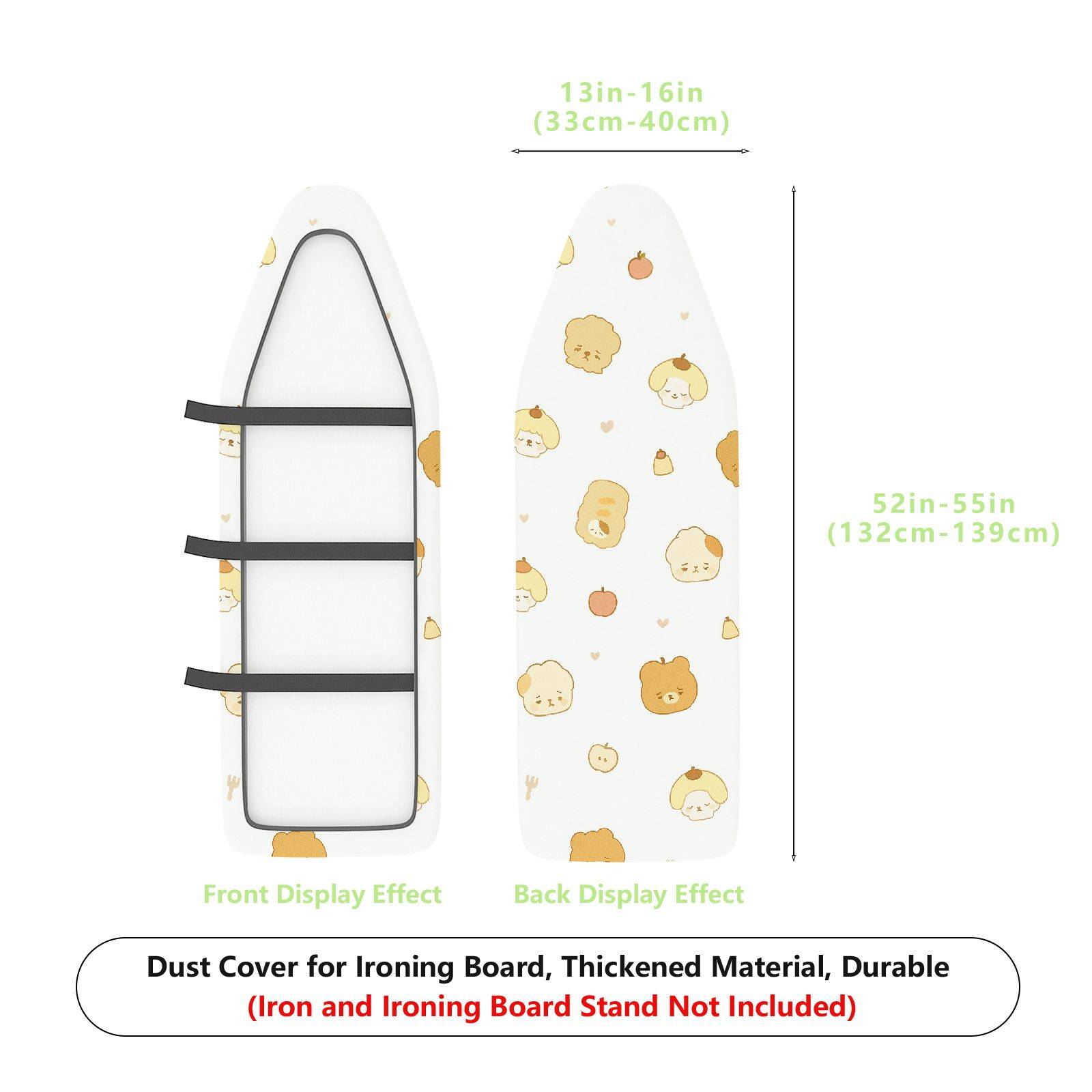 1-Piece Animal Fruit Cute  Ironing Board Cover, Universal Size, Without Board