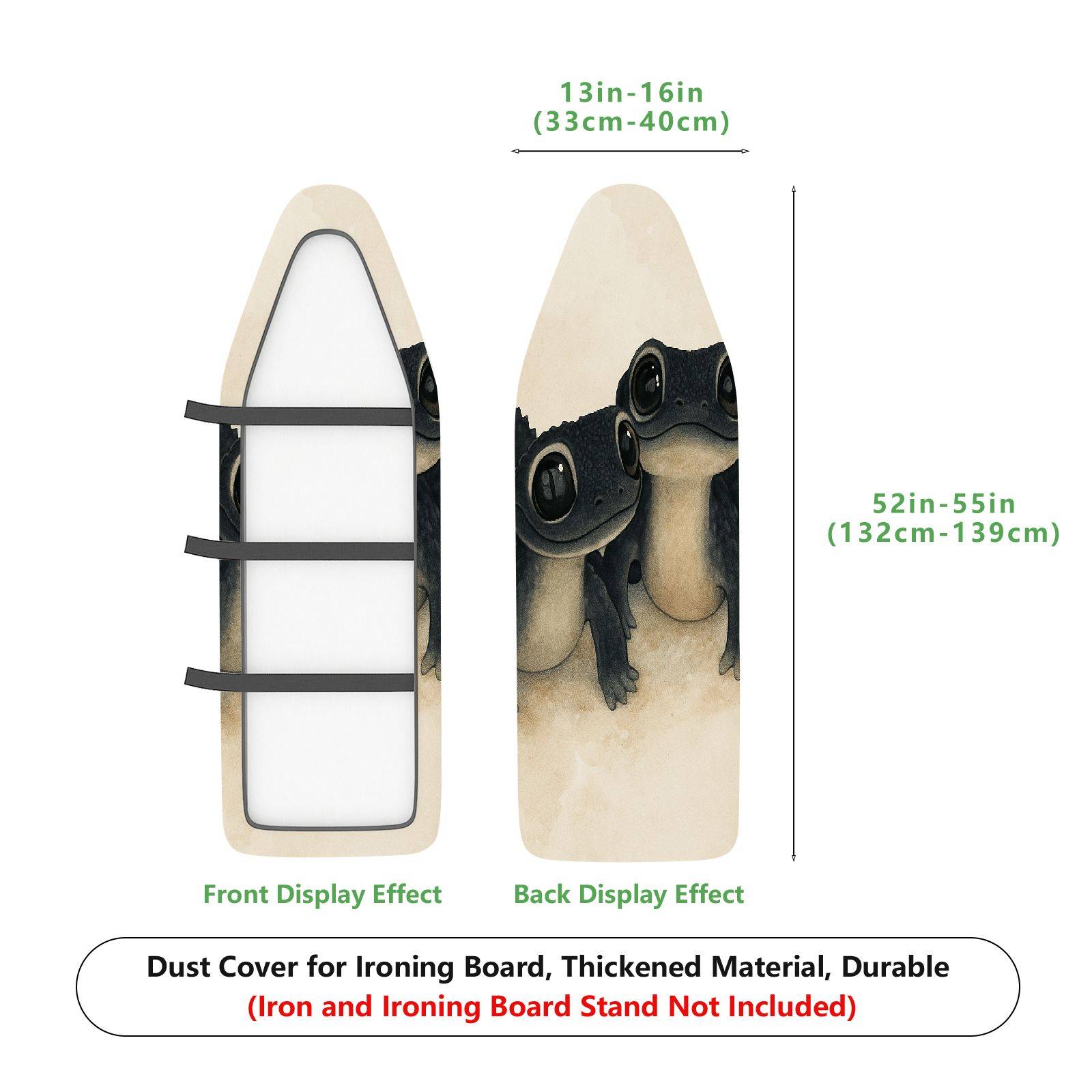 1-Piece Animal Art  Ironing Board Cover, Universal Size, Without Board