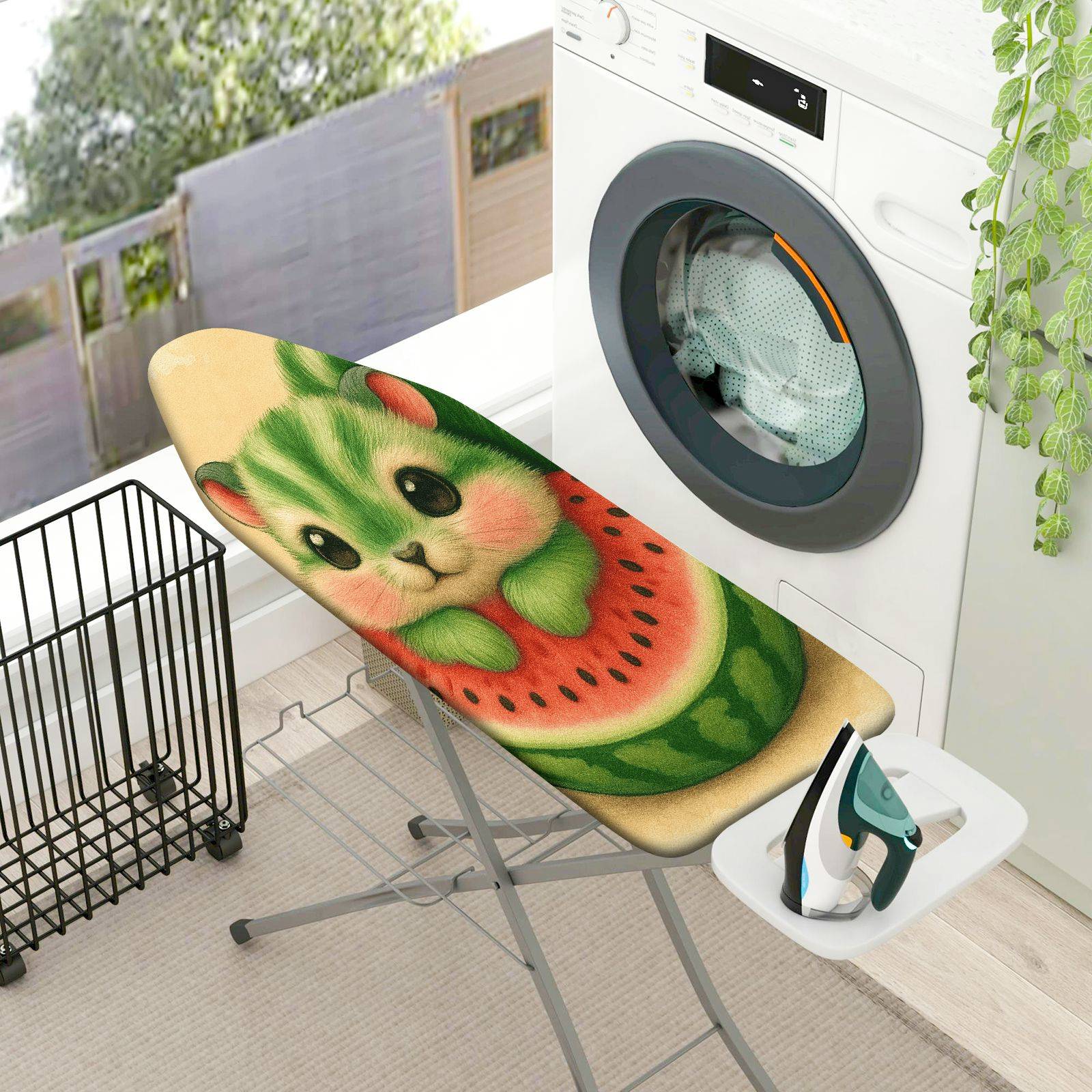 1-Piece Cute Animal Fruit Rabbit  Ironing Board Cover, Universal Size, Without Board