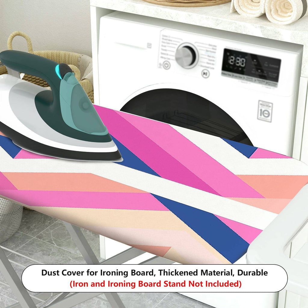 1-Piece Abstract Geometric Colorful  Ironing Board Cover, Universal Size, Without Board