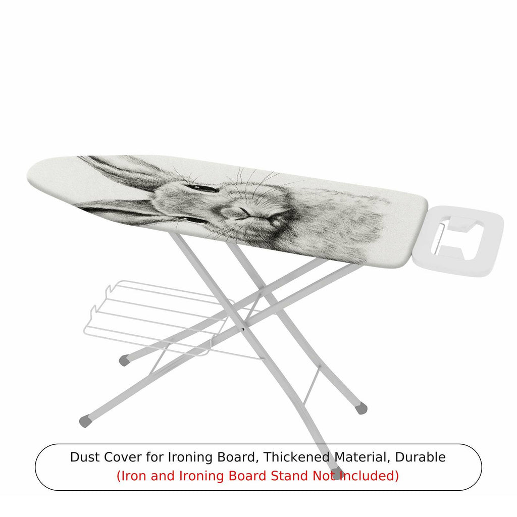 1-Piece Rabbit Sketch Animal  Ironing Board Cover, Universal Size, Without Board