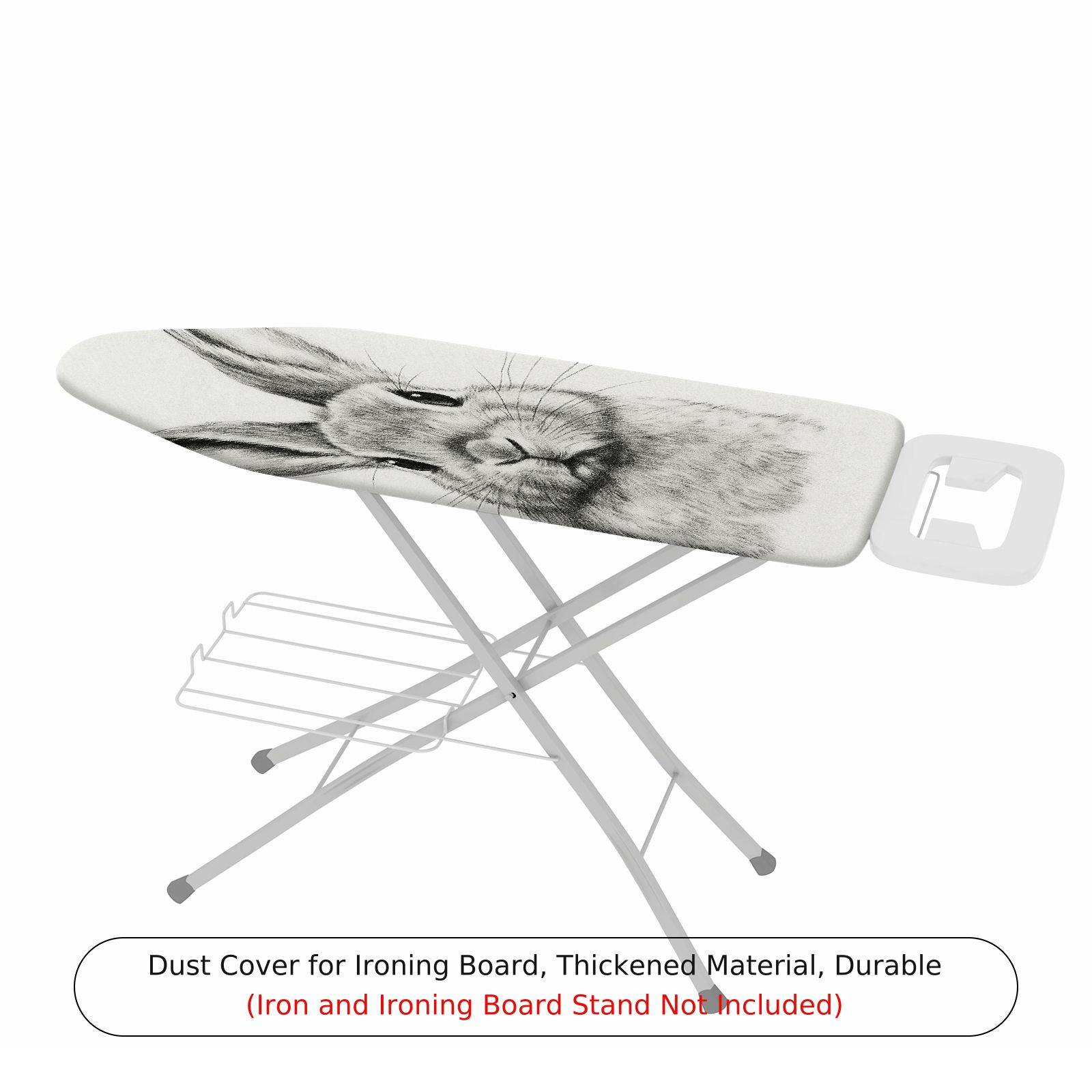 1-Piece Rabbit Sketch Animal  Ironing Board Cover, Universal Size, Without Board