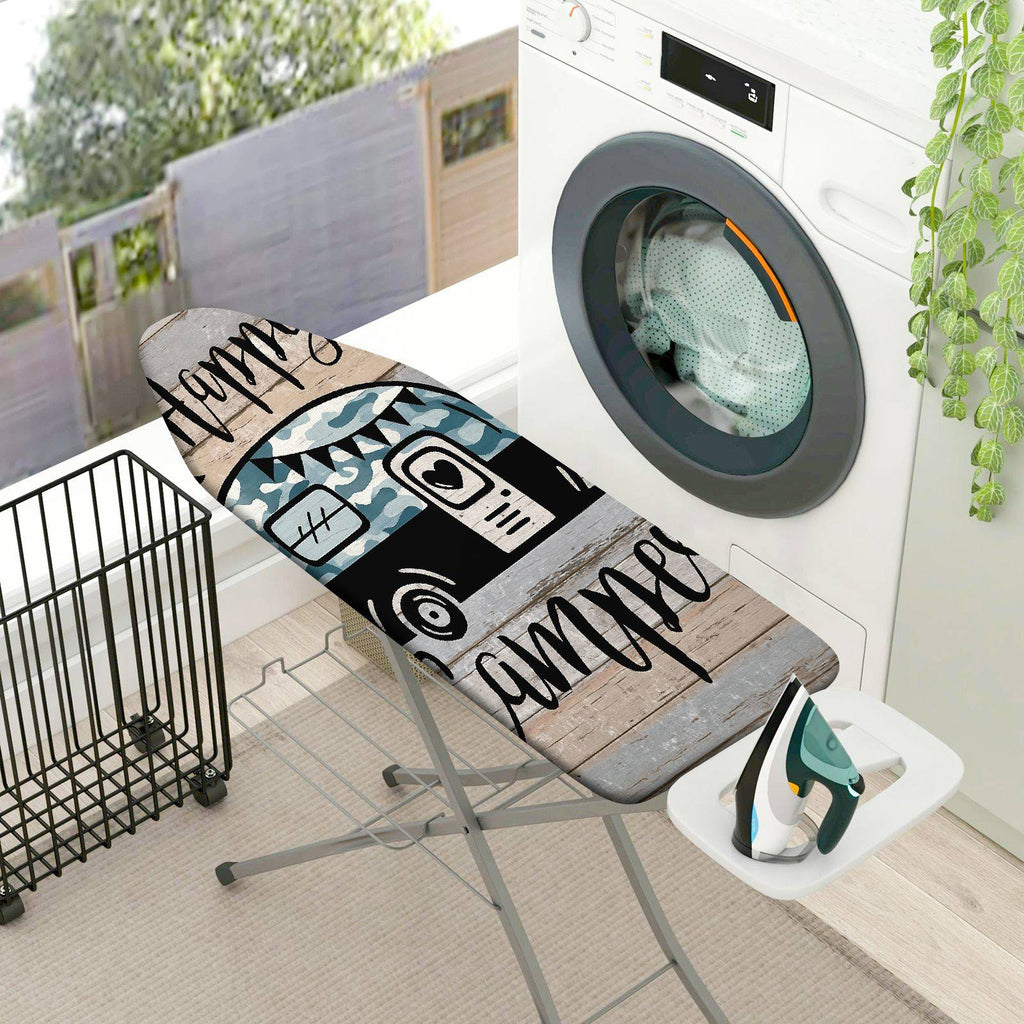 1-Piece Camper Retro Vintage  Ironing Board Cover, Universal Size, Without Board