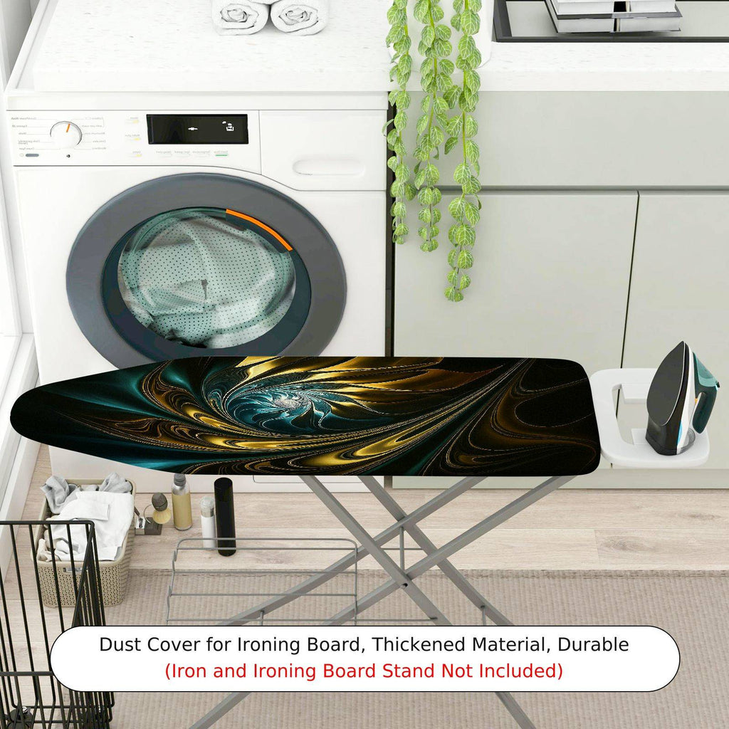 1-Piece Abstract Swirl Design Artistic  Ironing Board Cover, Universal Size, Without Board