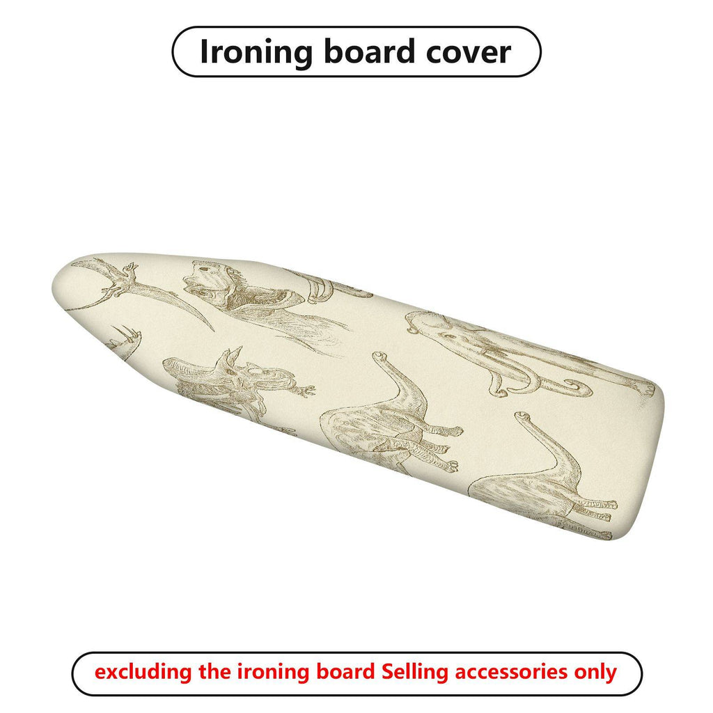1-Piece Dinosaur Animal Sketch  Ironing Board Cover, Universal Size, Without Board