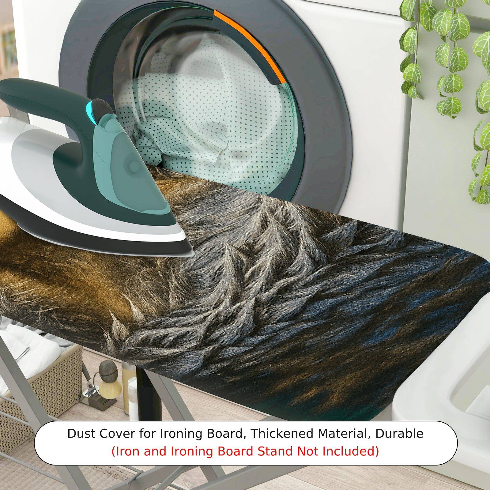 1-Piece Animal Wildlife Nature  Ironing Board Cover, Universal Size, Without Board