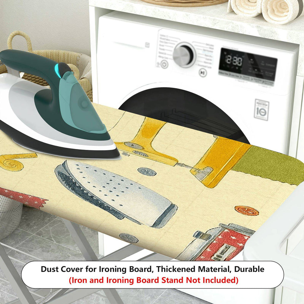 1-Piece Sewing Machine Retro Vintage  Ironing Board Cover, Universal Size, Without Board