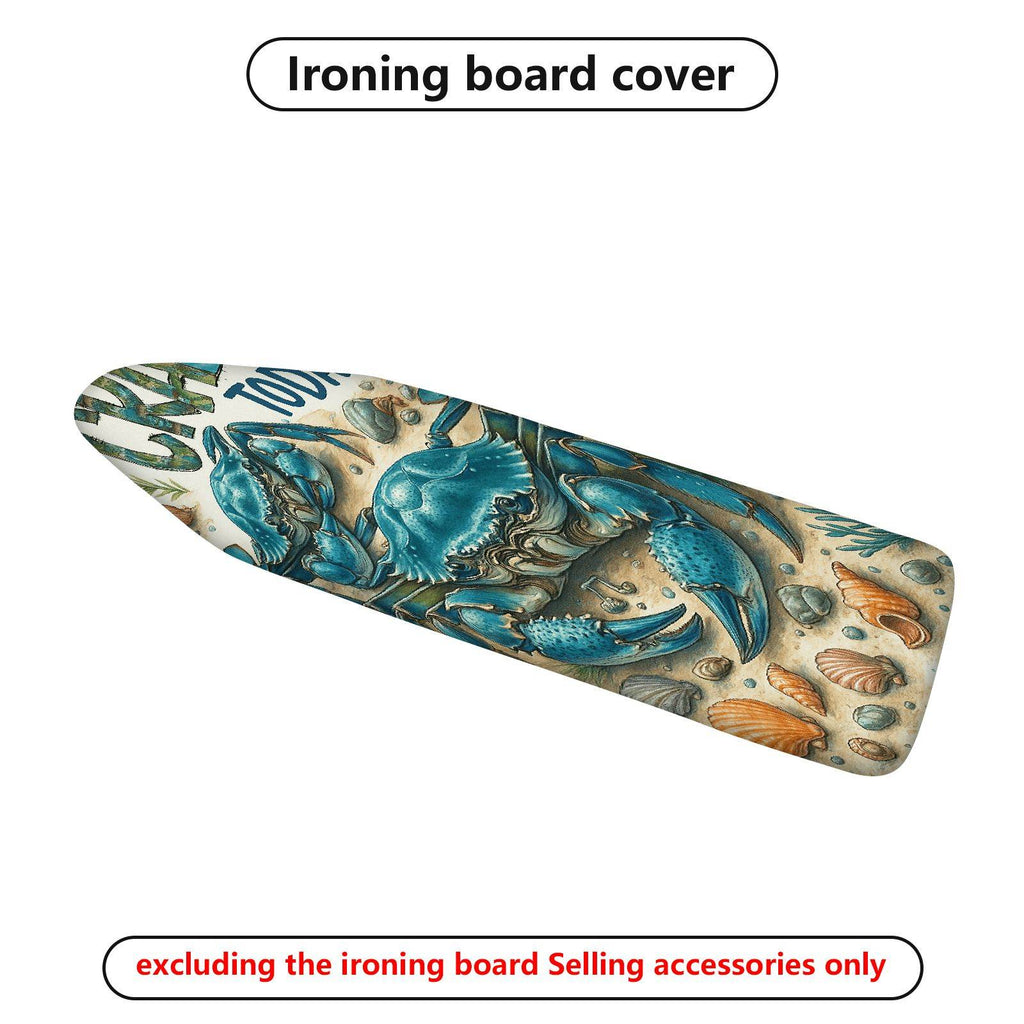1-Piece Crab Beach Ocean  Ironing Board Cover, Universal Size, Without Board