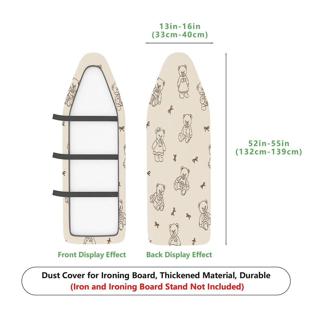 1-Piece Cute  Animal Print Beige  Ironing Board Cover, Universal Size, Without Board