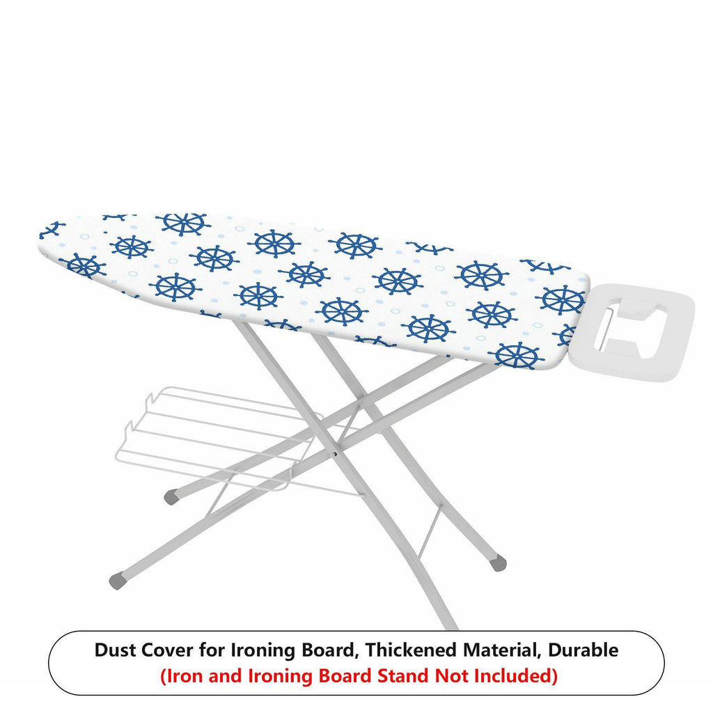 1-Piece Nautical Ship Wheel Ocean  Ironing Board Cover, Universal Size, Without Board