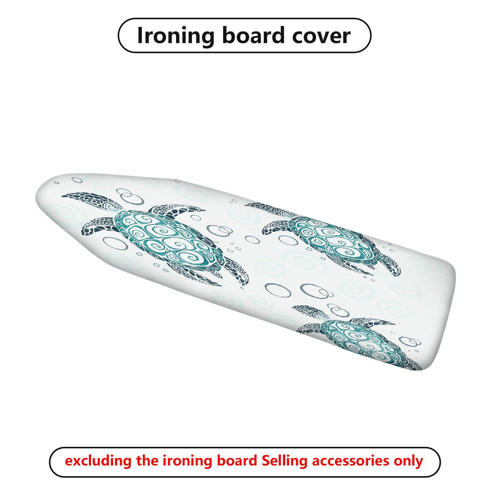 1-Piece Sea Turtle Ocean Marine  Ironing Board Cover, Universal Size, Without Board