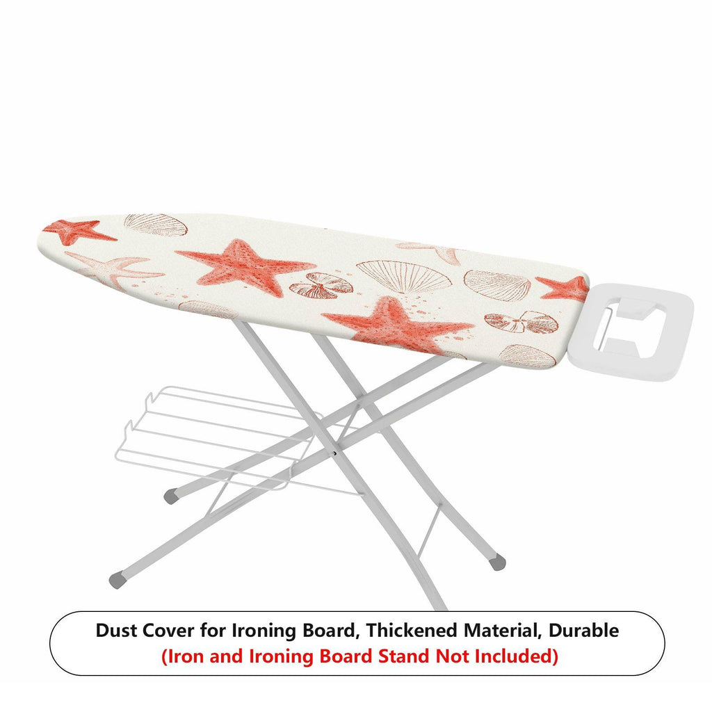 1-Piece Starfish Shell Ocean  Ironing Board Cover, Universal Size, Without Board