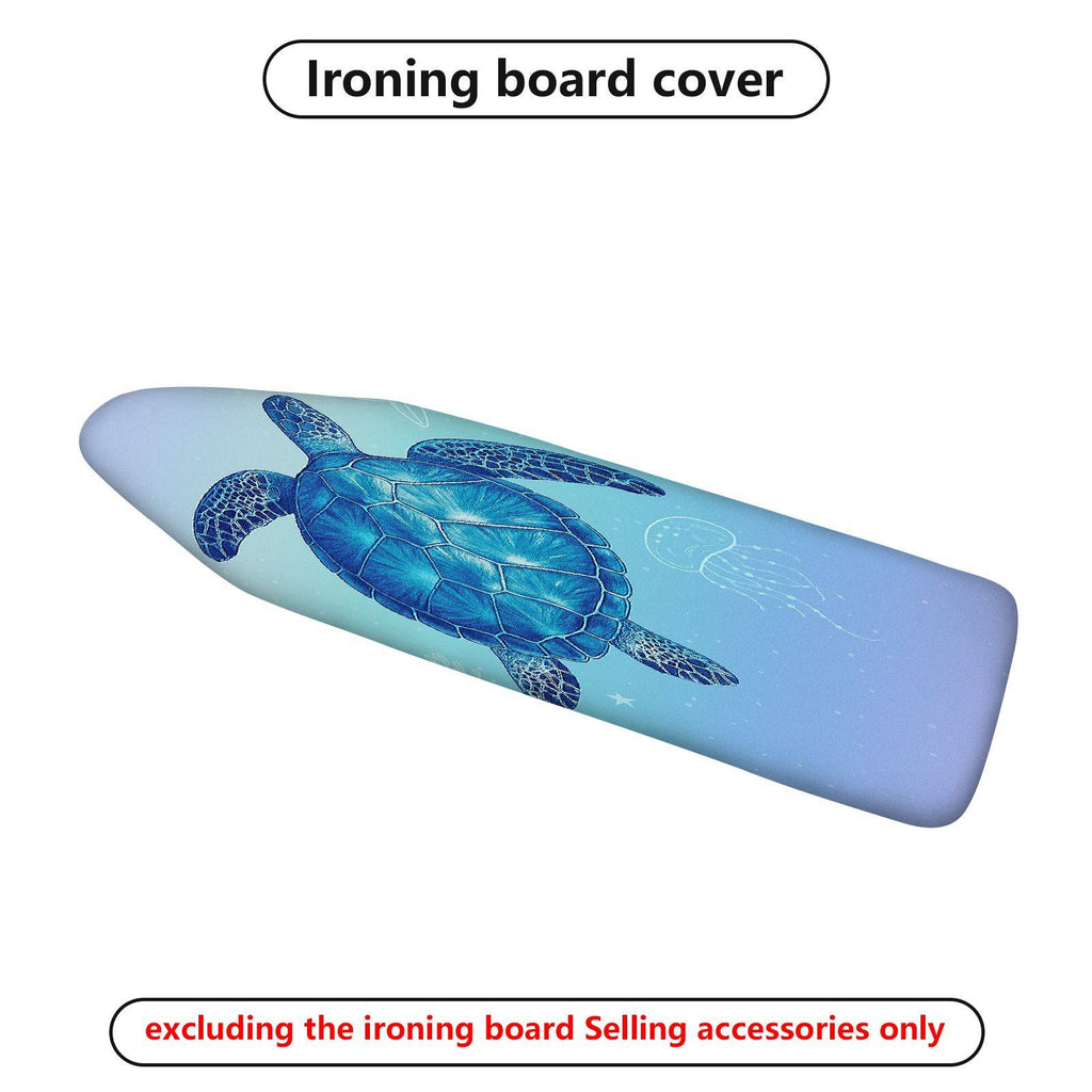 1-Piece Blue Sea Turtle Ocean Nature  Ironing Board Cover, Universal Size, Without Board