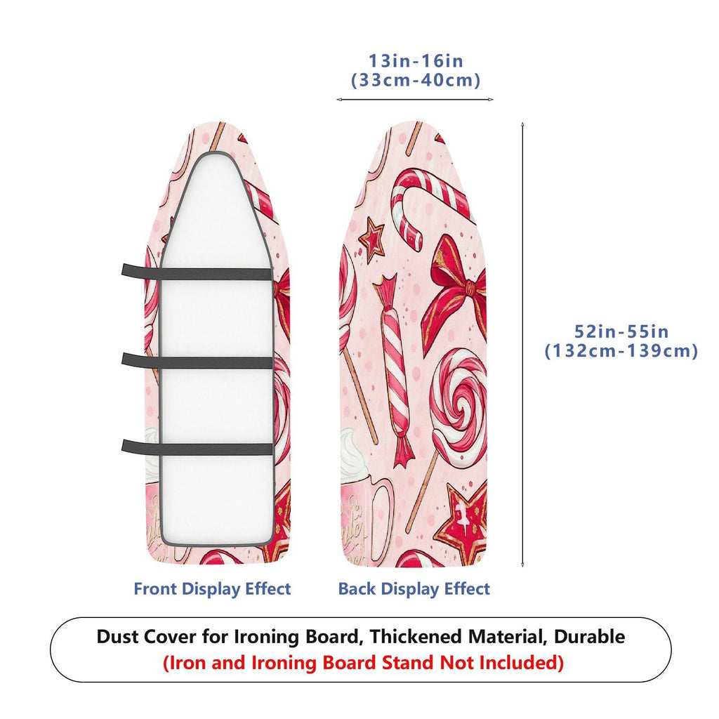 1-Piece Candy Christmas Ribbon  Ironing Board Cover, Universal Size, Without Board