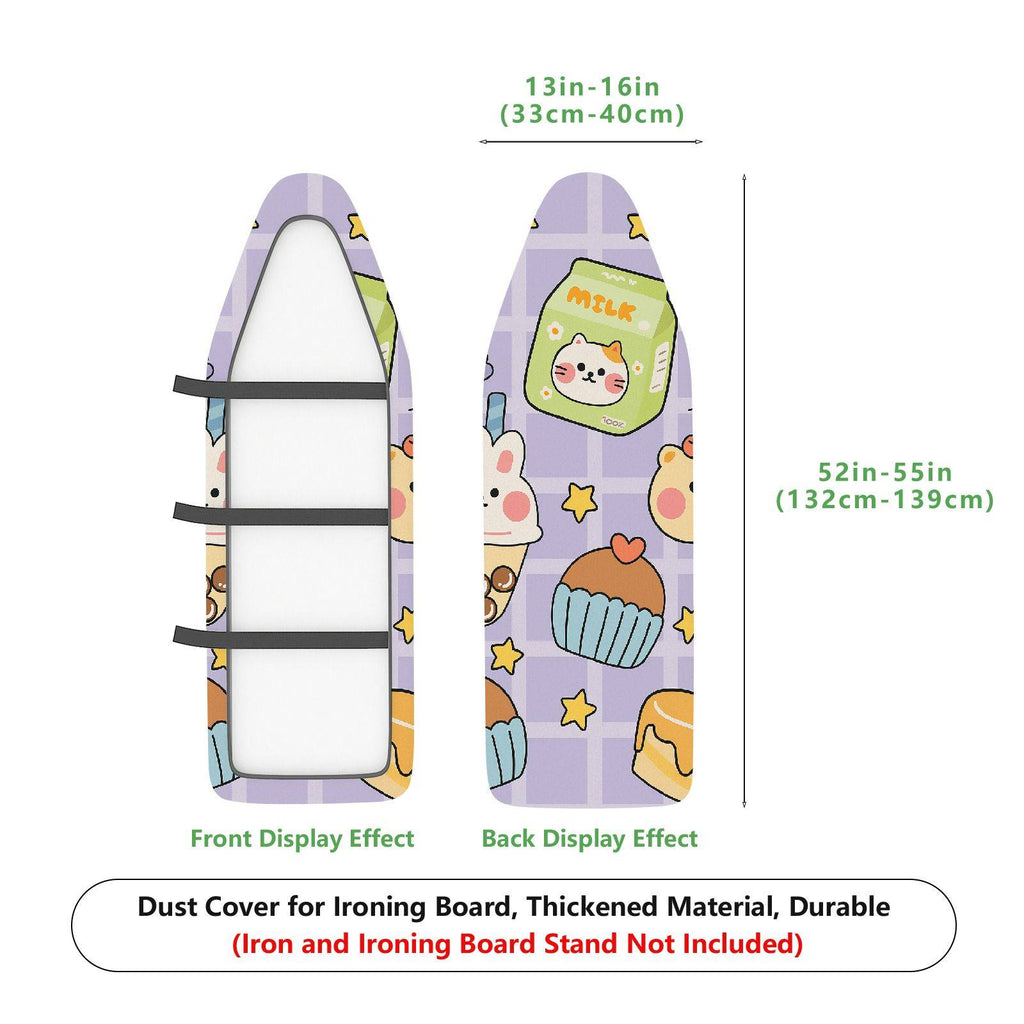 1-Piece Cute Animal Cupcake Star  Ironing Board Cover, Universal Size, Without Board