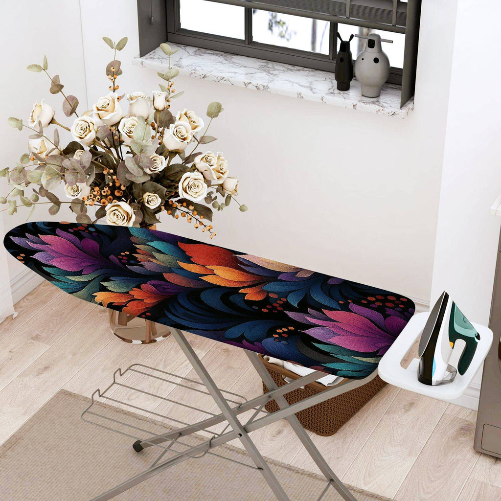 1-Piece Floral Abstract Colorful  Ironing Board Cover, Universal Size, Without Board