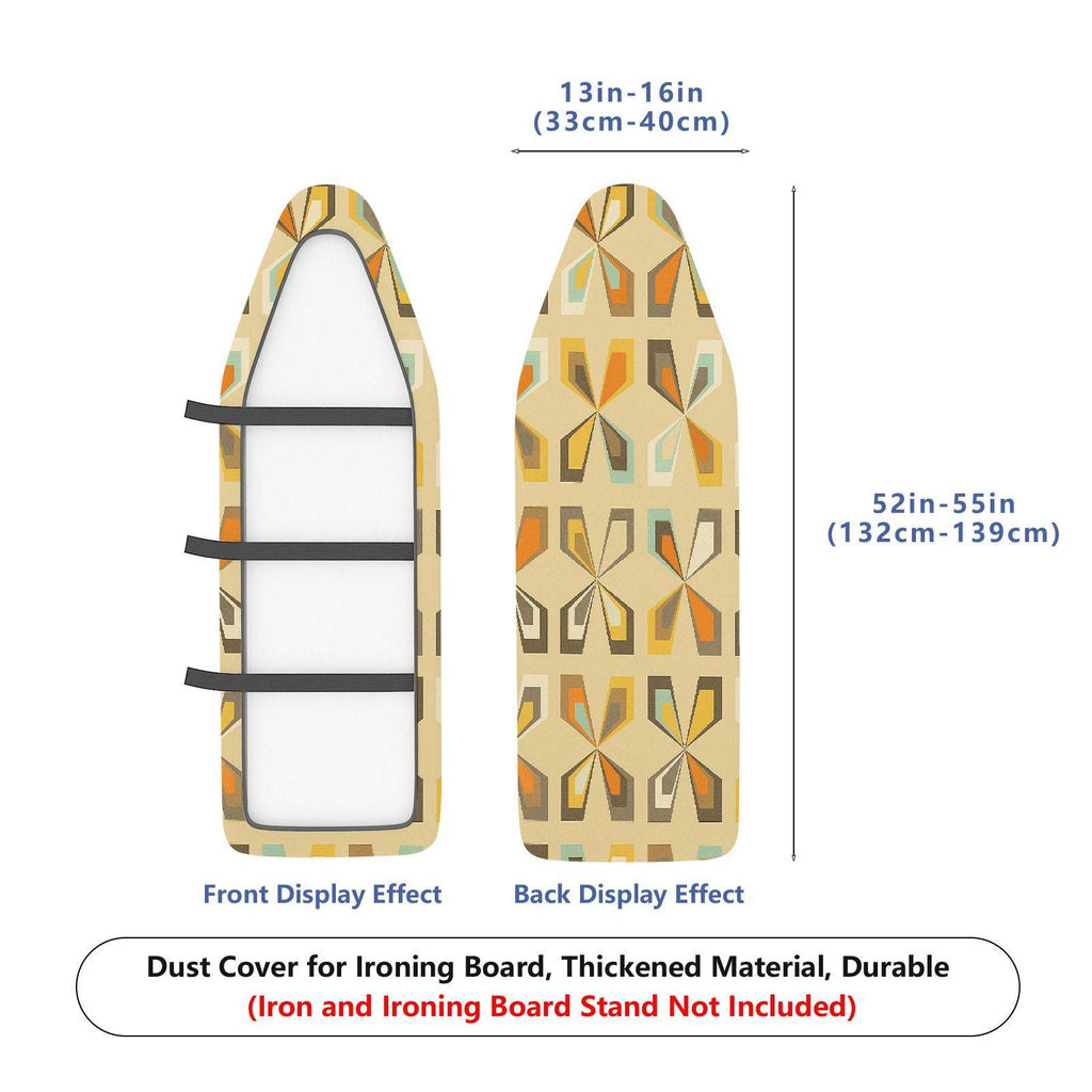 1-Piece Geometric Retro Colorful  Ironing Board Cover, Universal Size, Without Board