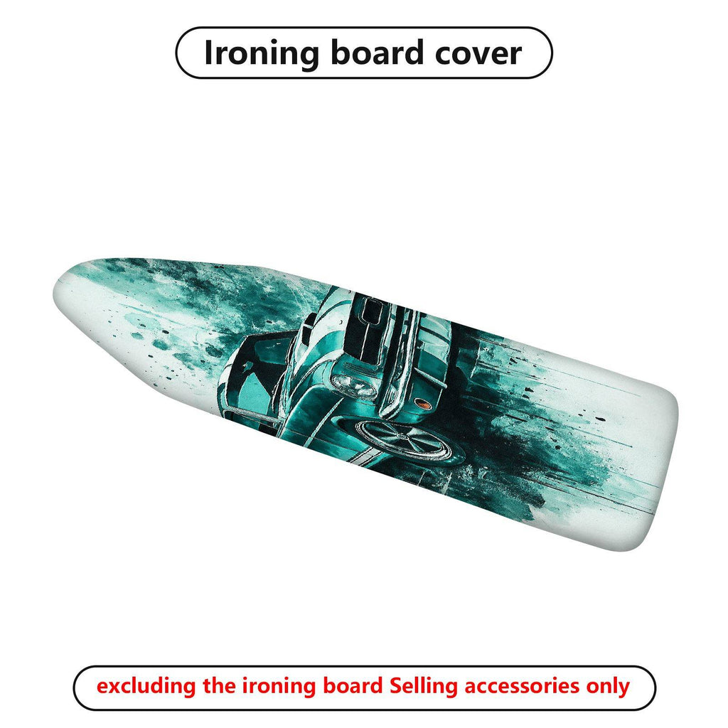 1-Piece Racing Car Abstract Art Modern  Ironing Board Cover, Universal Size, Without Board