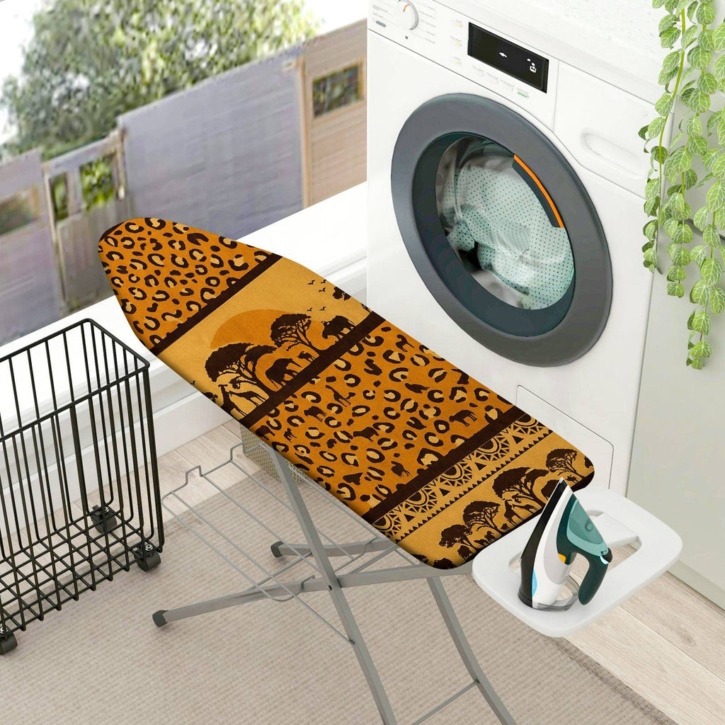 1-Piece African Leopard Animal Print  Ironing Board Cover, Universal Size, Without Board