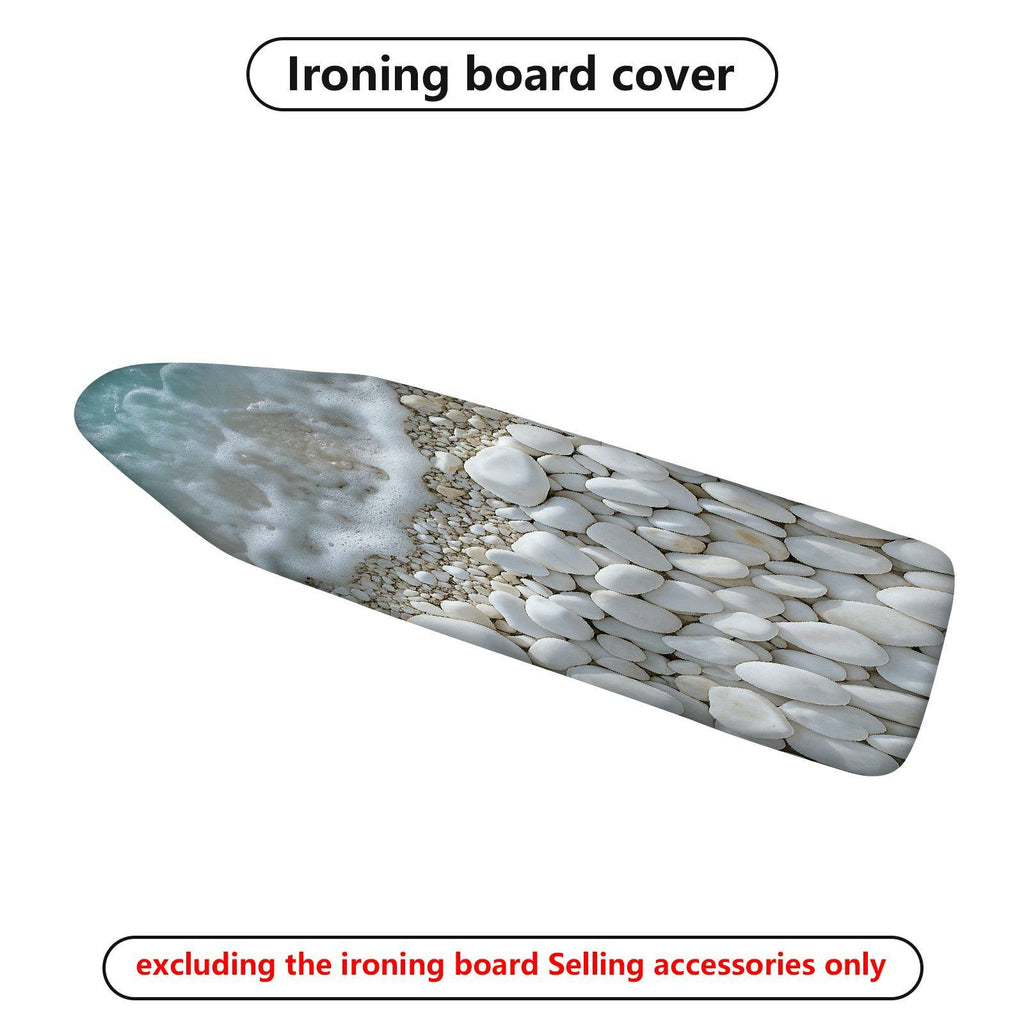 1-Piece Beach Stone Ocean  Ironing Board Cover, Universal Size, Without Board